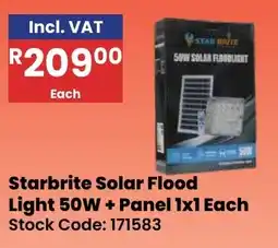 Africa Cash and Carry Starbrite Solar Flood Light 50W offer