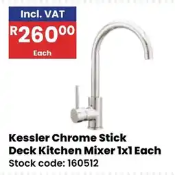 Africa Cash and Carry Kessler Chrome Stick Deck Kitchen Mixer offer