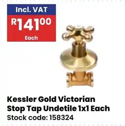 Africa Cash and Carry Kessler Gold Victorian Stop Tap Undetile offer
