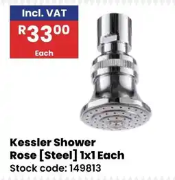 Africa Cash and Carry Kessler Shower Rose [Steel] offer