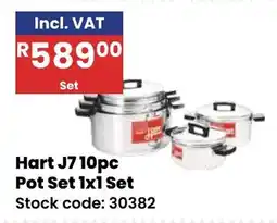 Africa Cash and Carry Hart J7 10pc Pot Set offer