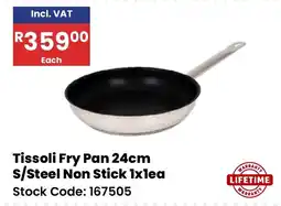 Africa Cash and Carry Tissoli Fry Pan 24cm S/Steel Non Stick offer