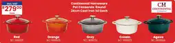 Africa Cash and Carry Continental Homeware Pot Casserole Round offer