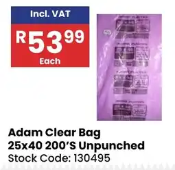 Africa Cash and Carry Adam Clear Bag offer