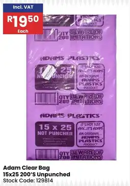 Africa Cash and Carry Adam Clear Bag offer