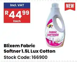 Africa Cash and Carry Blixem Fabric Softner 1.5L Lux Cotton offer