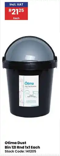 Africa Cash and Carry Otima Dust Bin 12l Rnd offer