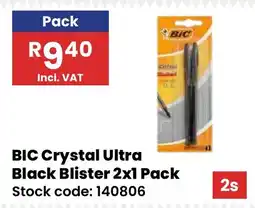 Africa Cash and Carry BIC Crystal Ultra Black Blister offer