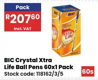 Africa Cash and Carry BIC Crystal Xtra Life Ball Pens offer