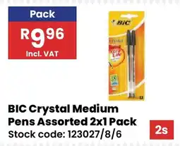 Africa Cash and Carry BIC Crystal Medium Pens Assorted offer