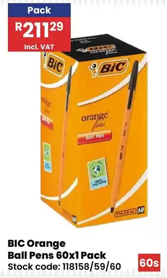 Africa Cash and Carry BIC Orange Ball Pens offer