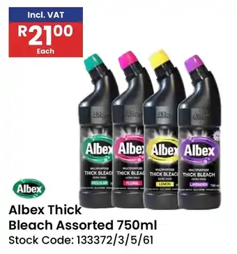 Africa Cash and Carry Albex Thick Bleach Assorted offer