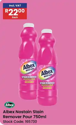 Africa Cash and Carry Albex Nostain Stain Remover Pour offer