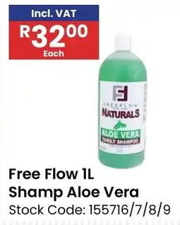 Africa Cash and Carry Free Flow Naturals Aloe Vera Family Shampoo offer