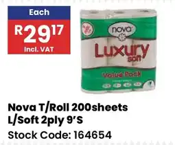 Africa Cash and Carry Nova T/Roll Luxury Soft offer