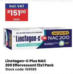 Africa Cash and Carry Linctagon-C Plus NAC 200 Effervescent offer