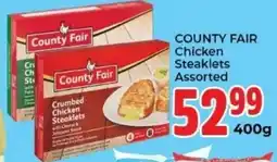 Elite Cash & Carry County Fair Crumbed Chicken Steaklets Assorted offer