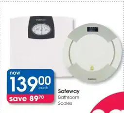 Clicks Safeway Bathroom Scales offer