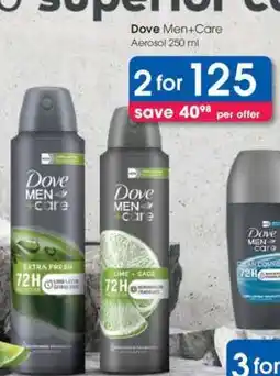 Clicks Dove Men+Care Aerosol 250 ml offer