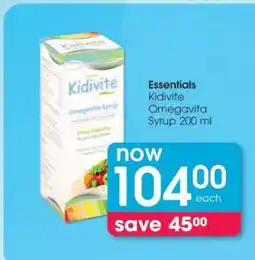 Clicks Kidivite OmegaVita Syrup 200 ml offer