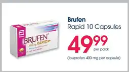 Clicks Brufen Rapid 10 Capsules offer
