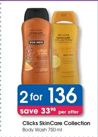 Clicks Clicks SkinCare Collection offer