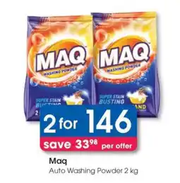 Clicks MAQ Auto Washing Powder 2 kg offer