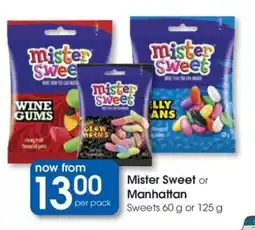 Clicks Mister Sweet or Manhattan offer