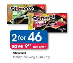 Clicks Stimorol Infinity Chewing Gum 27 g offer