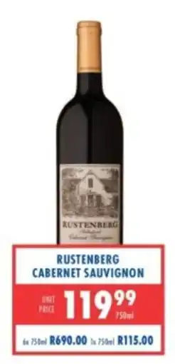Ultra Liquors Rustenberg Cabernet Sauvignon offer