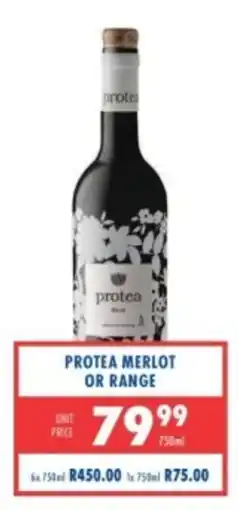 Ultra Liquors Protea Merlot or Range offer