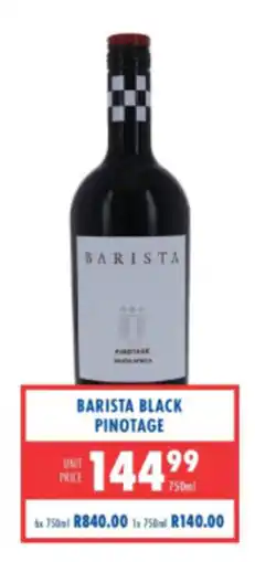 Ultra Liquors Barista Black Pinotage offer