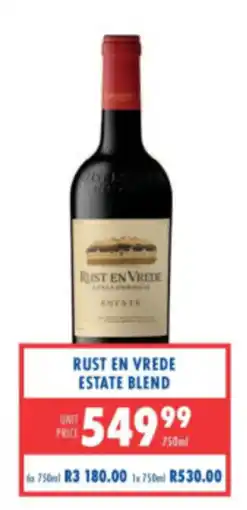 Ultra Liquors Rust en Vrede Estate Blend offer