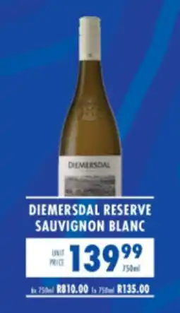 Ultra Liquors Diemersdal Reserve Sauvignon Blanc offer