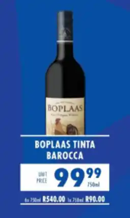 Ultra Liquors Boplaas Tinta Barocca offer