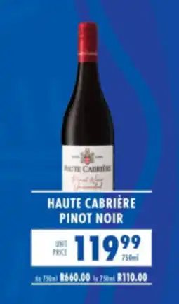 Ultra Liquors Haute Cabrière Pinot Noir offer