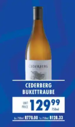 Ultra Liquors Cederberg Bukettraube offer