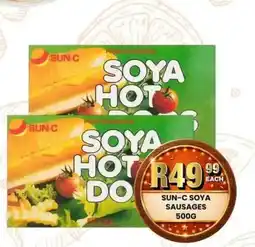 Take 'n Pay SUN-C SOYA HOT DOGS offer