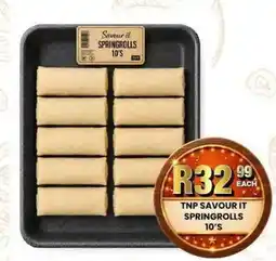 Take 'n Pay TNP SAVOUR IT SPRINGROLLS offer