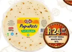Take 'n Pay MY O MY Small White Roti offer