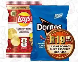 Take 'n Pay Lays or Doritos Chips Assorted offer