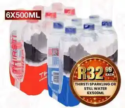 Take 'n Pay Thirsti Sparkling or Still Water offer