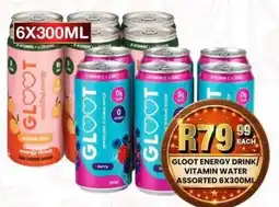 Take 'n Pay GLOOT ENERGY DRINK/ VITAMIN WATER Assorted offer