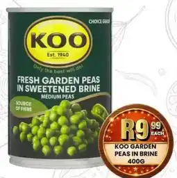 Take 'n Pay KOO GARDEN PEAS IN BRINE offer