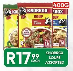 Take 'n Pay KNORROX SOUPS Assorted offer