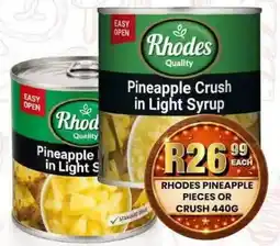 Take 'n Pay Rhodes Pineapple Crush in Light Syrup offer