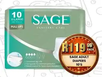 Take 'n Pay SAGE ADULT DIAPERS offer