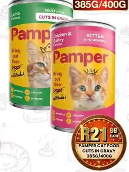 Take 'n Pay Pamper Cat Food Cuts in Gravy offer