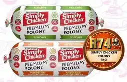 Take 'n Pay Rainbow simply chicken polony offer