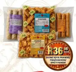 Take 'n Pay Divine soya prawns/ fish/ chicken/ spicy paneer offer